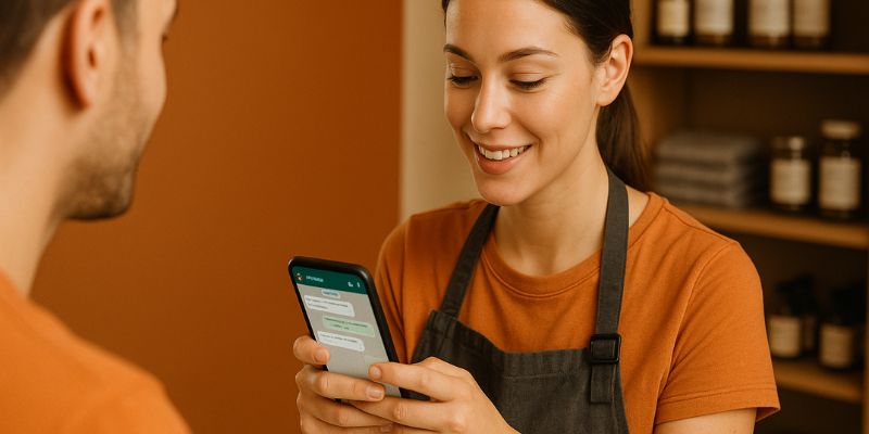Engage with customers in real-time on WhatsApp to build strong and responsive communication