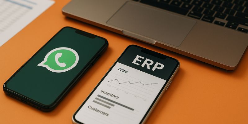 Integration between WhatsApp and ERP systems to streamline business operations