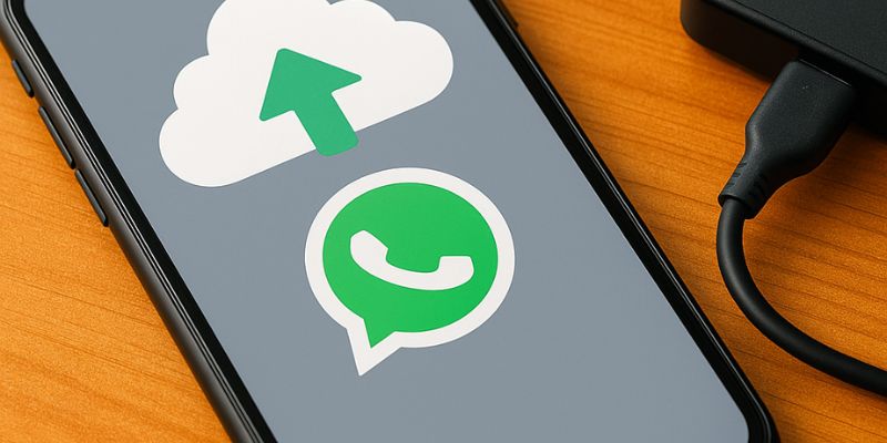 Keep backup copies of your WhatsApp data using cloud or external storage solutions