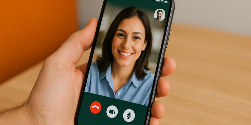 Manage voice and video calls via WhatsApp to stay connected with clear communication