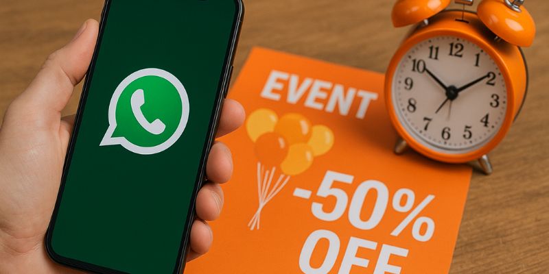 Using WhatsApp to promote limited-time events and special offers through direct messaging.