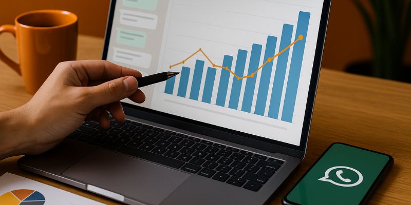 How to analyze and measure WhatsApp marketing campaign success using data-driven insights and visual metrics.