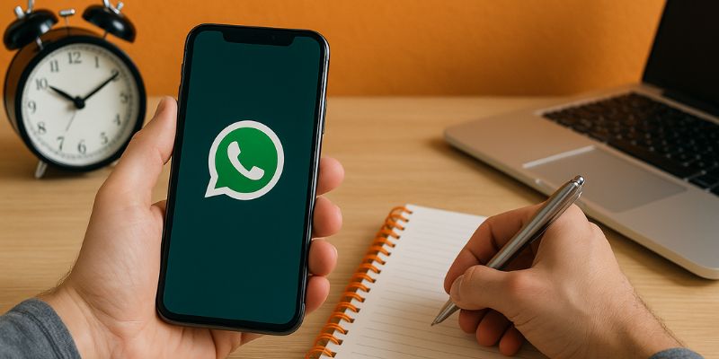 Use WhatsApp to boost personal productivity through task organization and communication