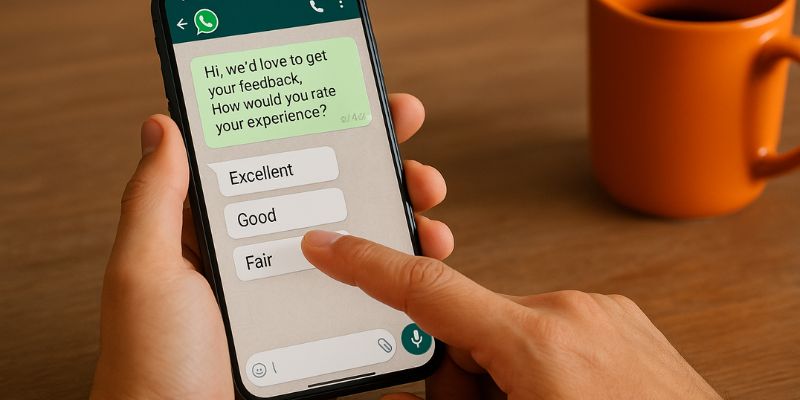 Using WhatsApp to collect customer feedback and opinions effectively